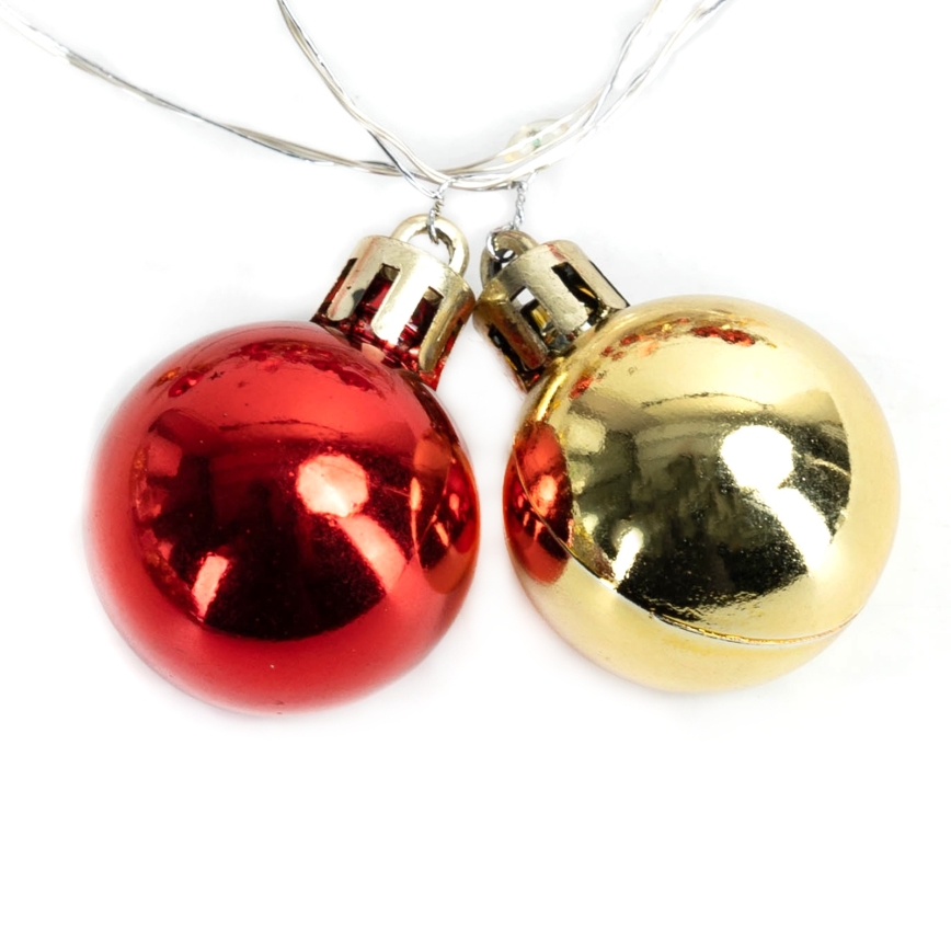 Aigostar - LED-lichtsnoer 20x LED / 3x AA, 2 m, warm wit