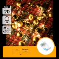 Aigostar - LED-lichtsnoer 20xLED/3xAA 2 m warm wit