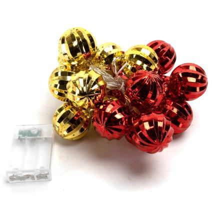 Aigostar - LED-lichtsnoer 20xLED/3xAA 2 m warm wit