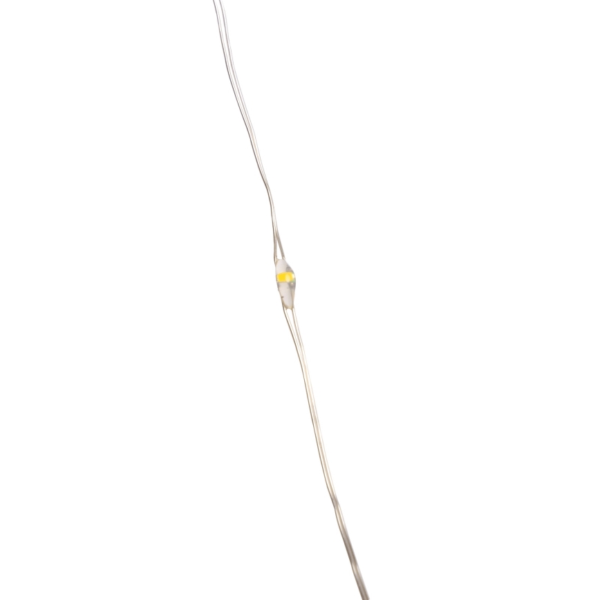 Aigostar - LED lichtsnoer voor buiten 50xLED/8 functies 3xAA 5,3 m warm wit
