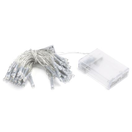 Aigostar - LED-lichtsnoer 50xLED/3xAA 5,3m meerkleurig