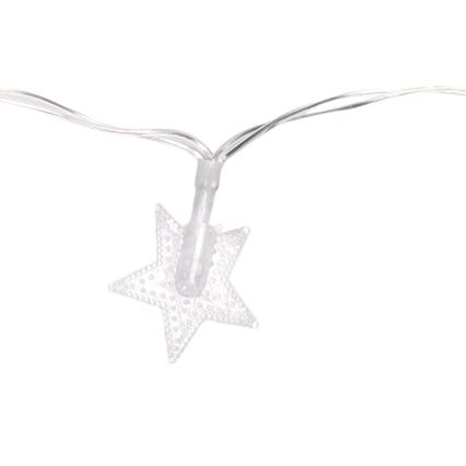 Aigostar - LED-buitenlichtsnoer 100xLED/8 functies 3xAA 10 m IP44 koelwit
