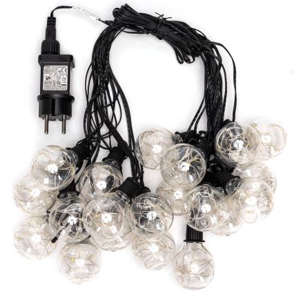 Aigostar - LED buiten decoratieve lichtsnoer 160 LED 10 m IP44 koelwit