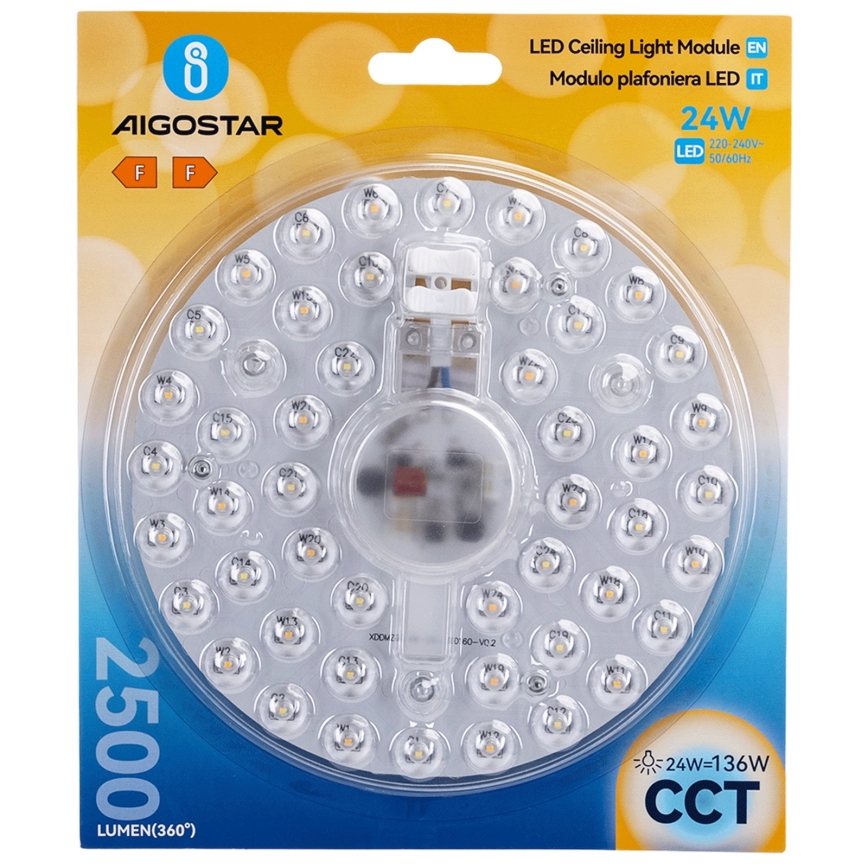 Aigostar - LED magnetische module LED/24W/230V 3000/4000/6500K