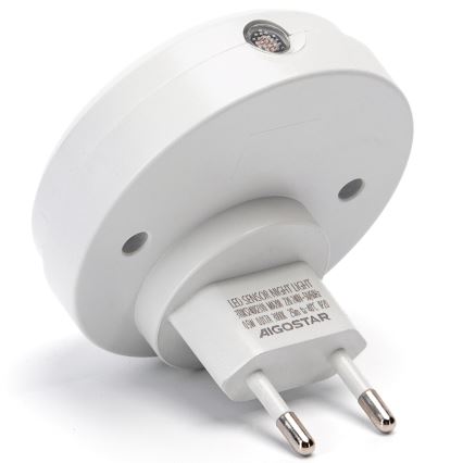 Aigostar - LED Nachtlampje met schemersensor LED/0,5W/230V 3000K