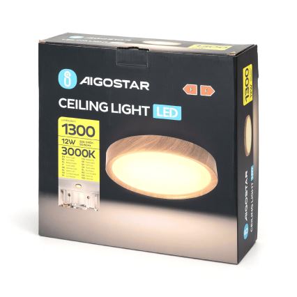 Aigostar - LED Plafondlamp LED/12W/230V 3000K diameter 26,3 cm