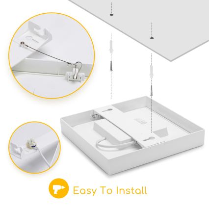 Aigostar - LED plafondopbouwlamp LED/6W/230V 4000K 12,2x12,2 cm wit