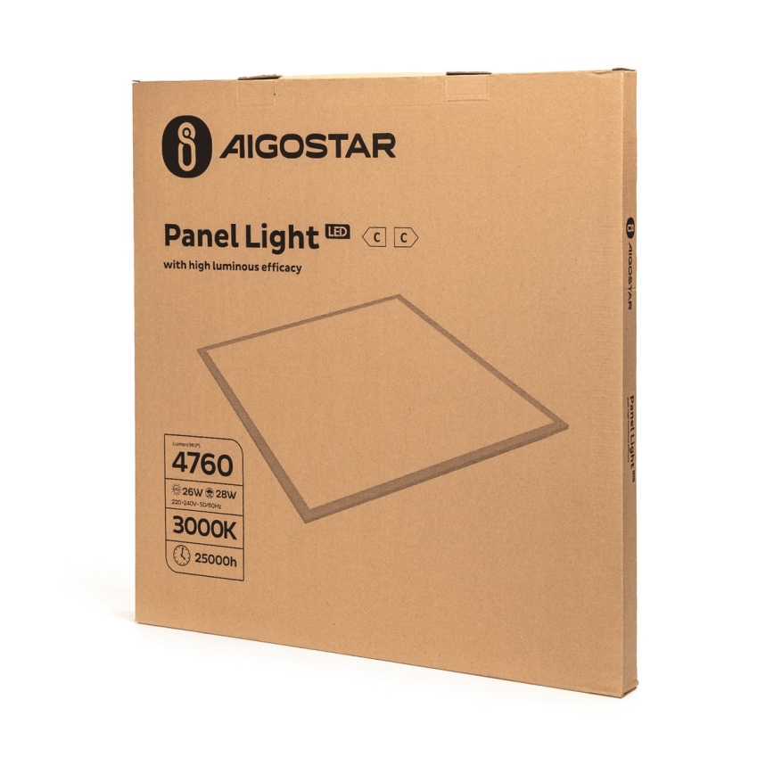 Aigostar - LED-Plafondpaneel LED/28W/230V 60x60 cm 3000K