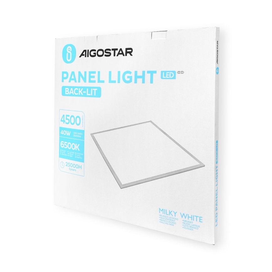 Aigostar - LED-Plafondpaneel LED/40W/230V 6500K 60x60cm wit