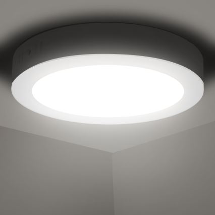 Aigostar - LED Plafonnier LED/12W/230V d. 17,4 cm 4000K blanc
