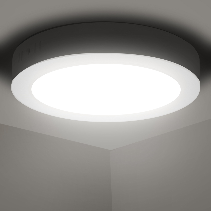 Aigostar - LED Plafonnier LED/12W/230V d. 17,4 cm 4000K blanc