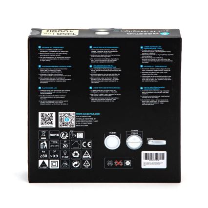 Aigostar - LED Plafonnier LED/12W/230V d. 17,4 cm 4000K blanc
