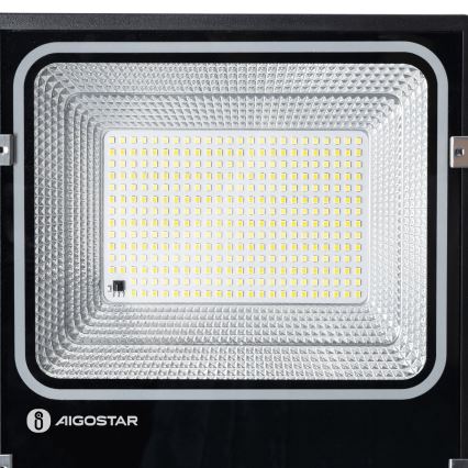 Aigostar - Projecteur solaire à LED LED/150W/3,2V 3000mAh 3000K/4000K/6500K IP66 + télécommande
