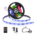 Aigostar - LED RGB dimbare buitenstrip 3m LED/24W/12/230V IP65 + afstandsbediening