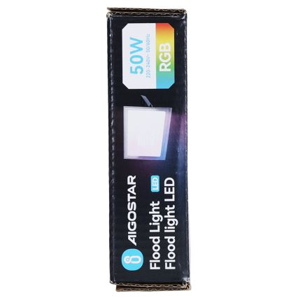 Aigostar - LED RGB dimbare schijnwerper LED/50W/230V IP65 + afstandsbediening