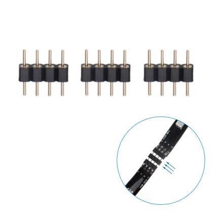 Aigostar - LED RGB Smart Dimbare strip 4x0,5m LED/4,5W/5V Wi-Fi + afstandsbediening