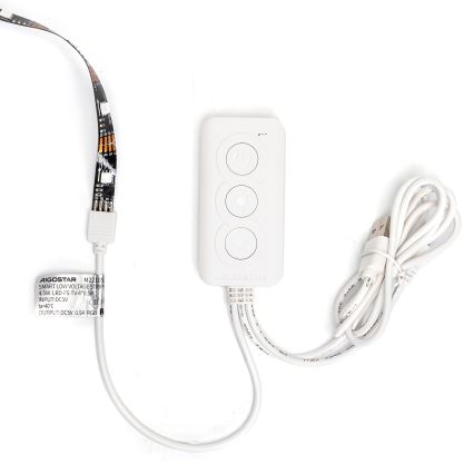 Aigostar - LED RGB Smart Dimbare strip 4x0,5m LED/4,5W/5V Wi-Fi + afstandsbediening