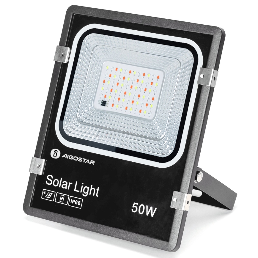 Aigostar - LED RGB Dimbare zonne-schijnwerper LED/50W/3,2V IP66 + afstandsbediening