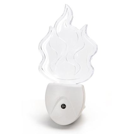 Aigostar - LED RGB Nachtlampje met sensor LED/0,5W/230V vlam