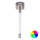 Aigostar - LED RGB Solar lamp LED/0,006W/1,2V 40 mAh 36,7cm mat chroom IP44