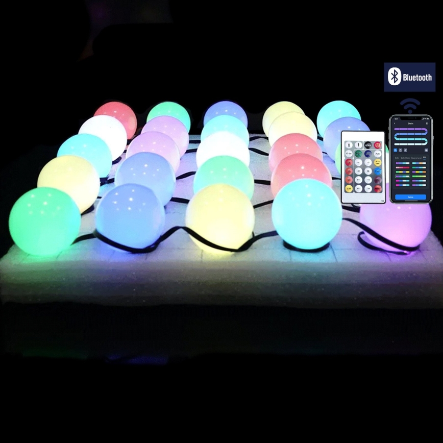 Aigostar - LED RGBIC decoratieve lichtsnoer 25xLED/5W/USB 10 m multicolor
