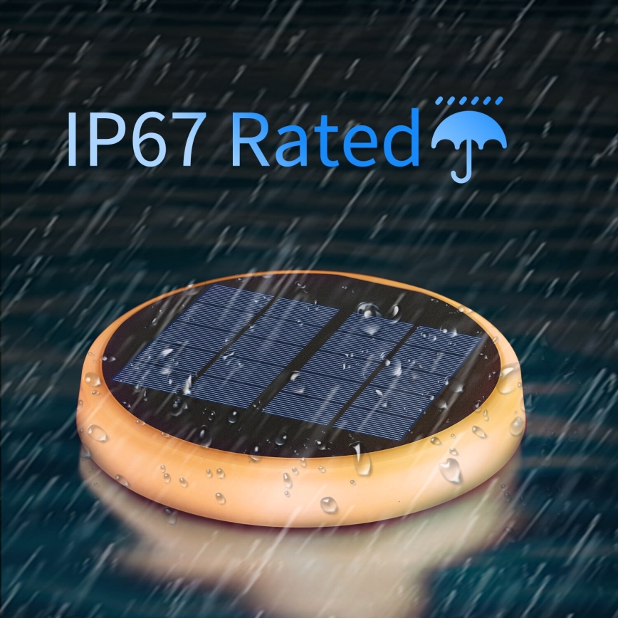 Aigostar - LED RGBIC Solar lamp LED/0,6W/3,7V IP65