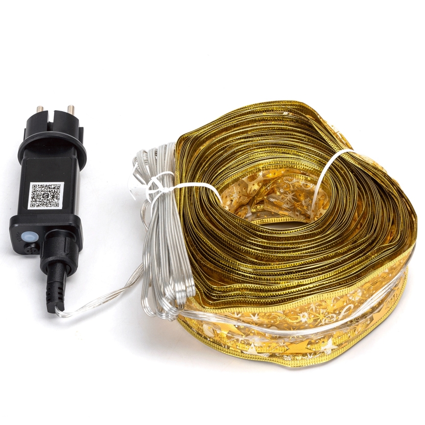 Aigostar - LED RGBICW slimme buitenlichtsnoer MESH, 100×LED, 10 m, IP44 + afstandsbediening