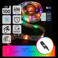 Aigostar - LED RGBICW Guirlande de Noël d'extérieur intelligente MESH 100xLED 10 m IP44 + télécommande