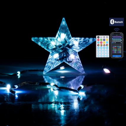 Aigostar - Guirlande lumineuse d'extérieur connectée LED RGBICW MESH 100 LED 10 m IP44 + télécommande