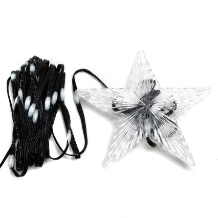 Aigostar - LED RGBICW Guirlande d'extérieur intelligente MESH 50xLED 5m IP44 + télécommande