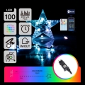 Aigostar - LED RGBICW Slimme buiten kerstsnoer MESH 100xLED 10m IP44 + afstandsbediening