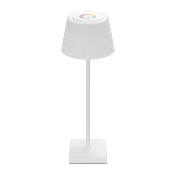 Aigostar - LED RGBW Buiten dimbare oplaadbare tafellamp LED/4W/5V 3600mAh wit IP54