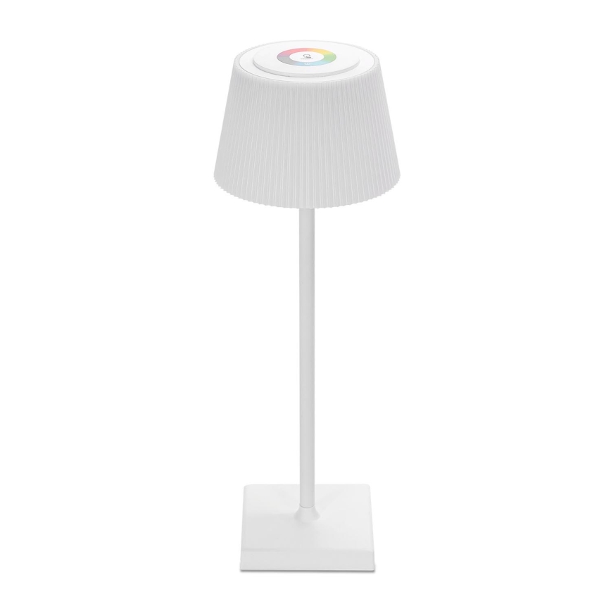 Aigostar - LED RGBW Buiten dimbare oplaadbare tafellamp LED/4W/5V 3600mAh wit IP54