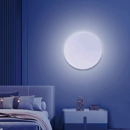 Aigostar - LED RGBW Dimbare wandlamp MESH Smart LED/12W/230V 2700-6500K wit + afstandsbediening