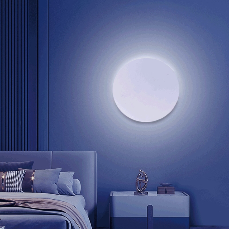 Aigostar - LED RGBW Dimbare wandlamp MESH Smart LED/12W/230V 2700-6500K wit + afstandsbediening