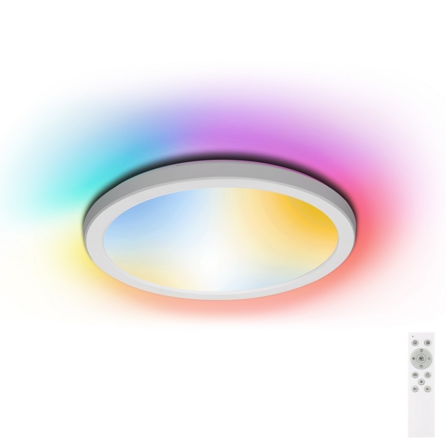 Aigostar - LED RGBW Dimbare badkamer plafondlamp LED/18W/230V 3000-6500K diameter 30 cm IP44 + afstandsbediening