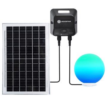 Aigostar - LED RGBW dimbare buitenlamp MESH LED/35W/3,7V 4000mAh 2700–6500K IP65 Ø 50 cm + afstandsbediening