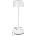 Aigostar - LED RGBW dimbare bureaulamp met stopcontacten en USB LED/4,6W/230V 3000/4000/6500K wit
