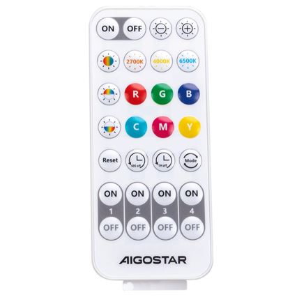 Aigostar - LED RGBW Dimbare hanglamp aan een koord MESH LED/8W/230V 2700-6500K wit + afstandsbediening