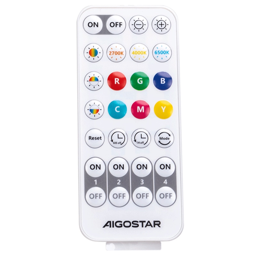Aigostar - LED RGBW Dimbare hanglamp aan een koord MESH LED/8W/230V 2700-6500K wit + afstandsbediening