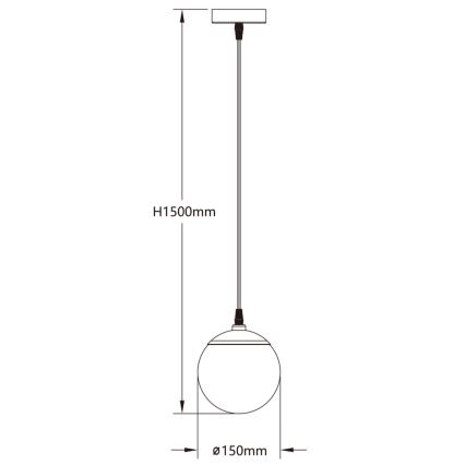 Aigostar - LED RGBW Dimbare hanglamp aan een koord MESH LED/8W/230V 2700-6500K wit + afstandsbediening