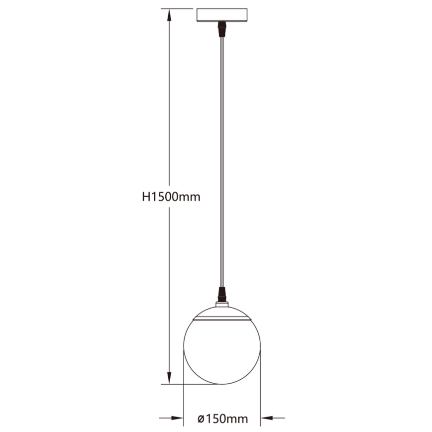 Aigostar - LED RGBW Dimbare hanglamp aan een koord MESH LED/8W/230V 2700-6500K wit + afstandsbediening