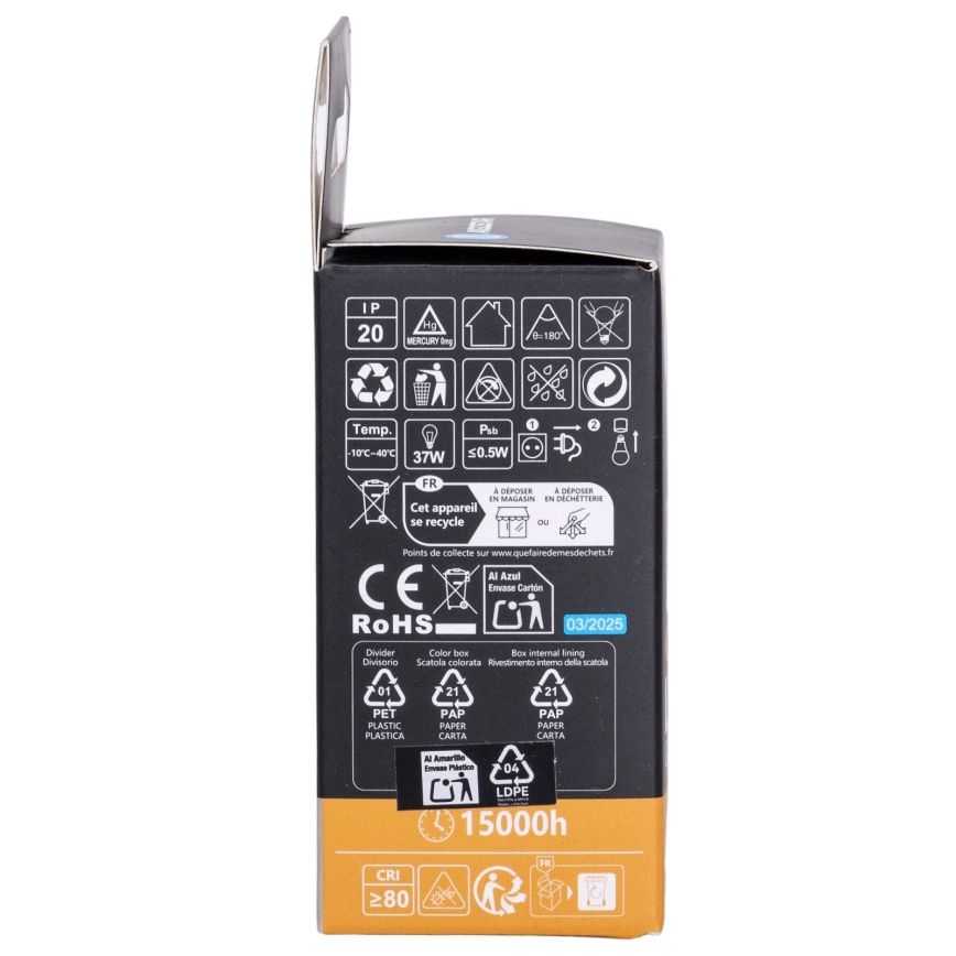 Aigostar - LED RGBW dimbare lamp G45 E27/4,8W/230V 3000K + afstandsbediening