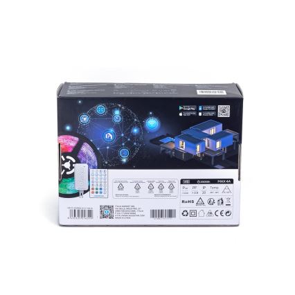 Aigostar - LED RGBW dimbare LED-strip/48W/12V 2x7,5 m Wi-Fi