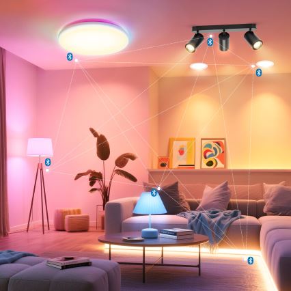 Aigostar - Dimbare LED RGBW-spot MESH 3xLED/4,9W/230V 2700-6500K wit + afstandsbediening