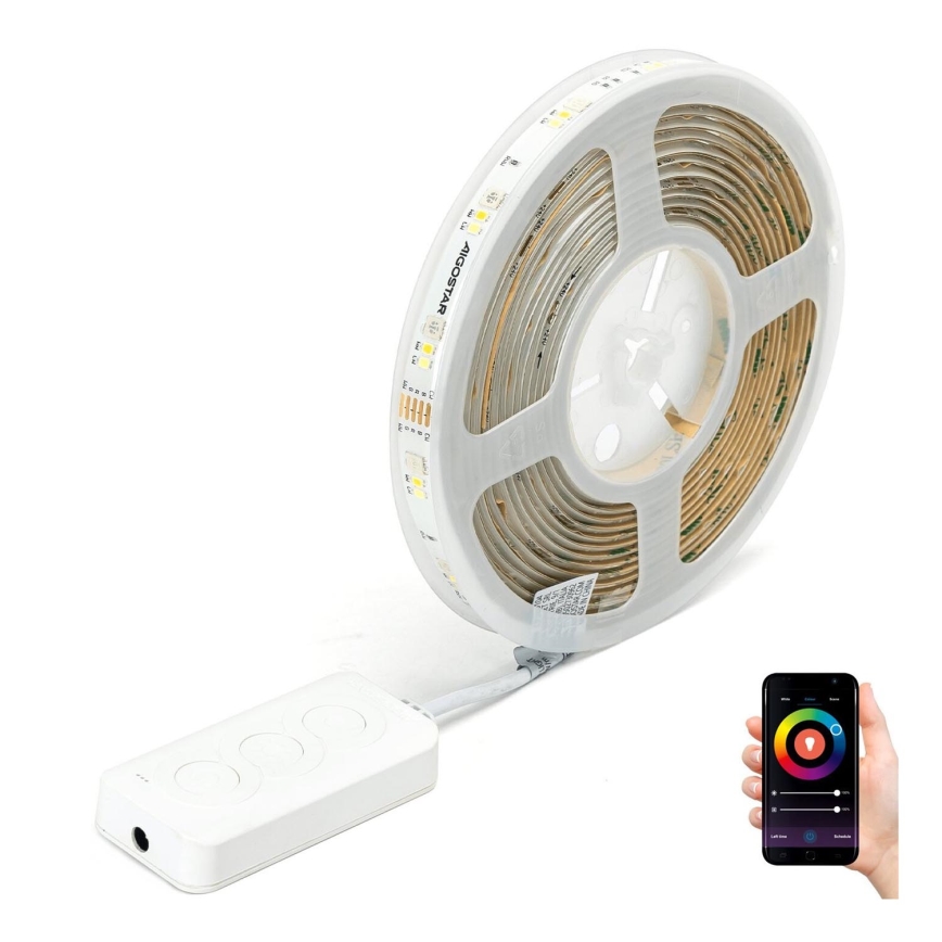 Aigostar - LED RGBW dimbare strip 5m MESH Smart LED/24W/230V 2700-6500K + afstandsbediening