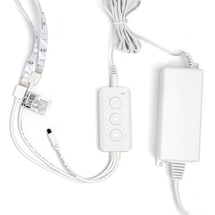 Aigostar - LED RGBW dimbare strip LED/48W/12V 2x7,5 m Wi-Fi