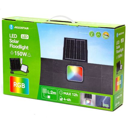 Aigostar - LED RGBW Dimbare zonne-schijnwerper LED/150W/3,4V IP66 + afstandsbediening