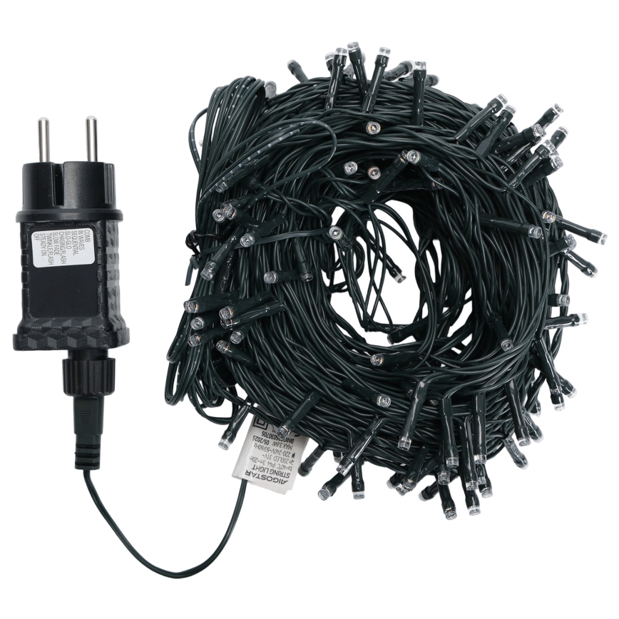 Aigostar - LED kerstsnoer voor buiten, 200 LED, 8 functies, 20 m, IP44, meerkleurig