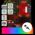 Aigostar - LED RGBY Guirlande décorative 400xLED 1x1m IP44 + télécommande